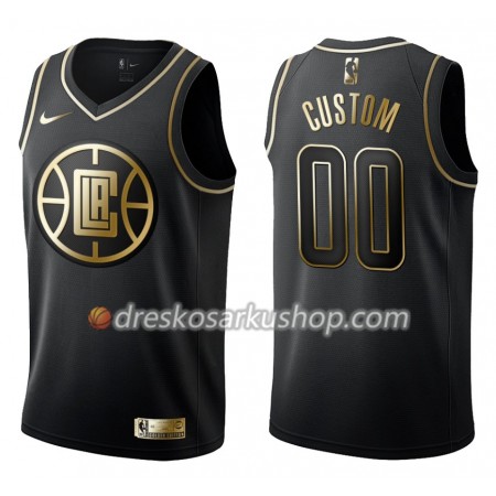Muški NBA Dres Los Angeles Clippers Personalizirani Nike Crna Golden Edition Swingman
